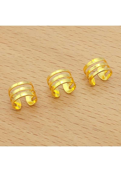 Örgüler Ve Dreadlocks İçin Metal Saç Manşet Halkaları - 100 Adet Saç Takı Klipsleri Silver Type A, Type A