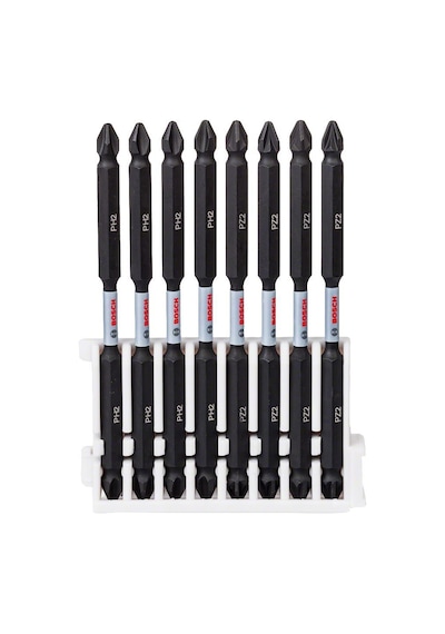 Bosch Impact Ctrl Çift Taraf 8'li PH2/PZ2 110mm Vidalama Ucu Paketi - 2608522348