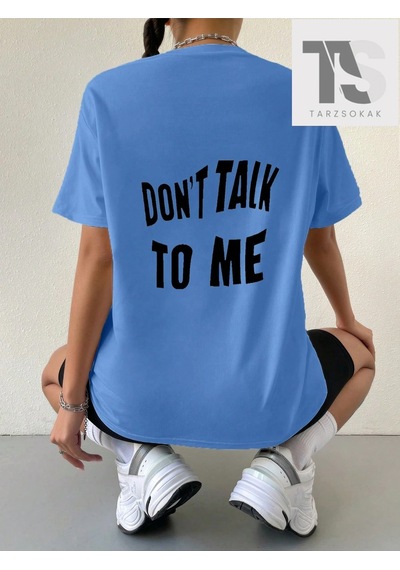Tarzsokak Basit Desen Baskılı T-shirt Siyah