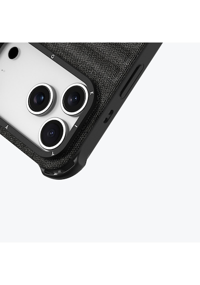 Apple Uyumlu iPhone 17 Pro Max Kılıf M-safe Şarj Özellikli Youngkit Canvas Serisi Kapak Siyah Siyah