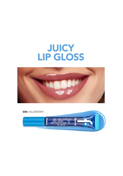Flormar Juicy Doğal Renk Veren Meyve Aromalı Nemlendirici Dudak Parlatıcısı 004 Blueberry