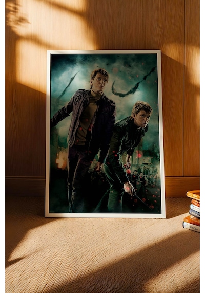 Fred Ve George Weasley Çerçeveli Tablo - Lüks Harry Potter İkizler Savaş Posteri Modern Duvar Dekoru Beyaz Fred Ve George Weasley Çerçeveli Tablo - Lüks Harry Potter İkizler Savaş Posteri Modern Duvar Dekoru Beyaz