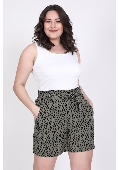 Myline Beli Lastikli Ve Kuşaklı Şort (532247603)