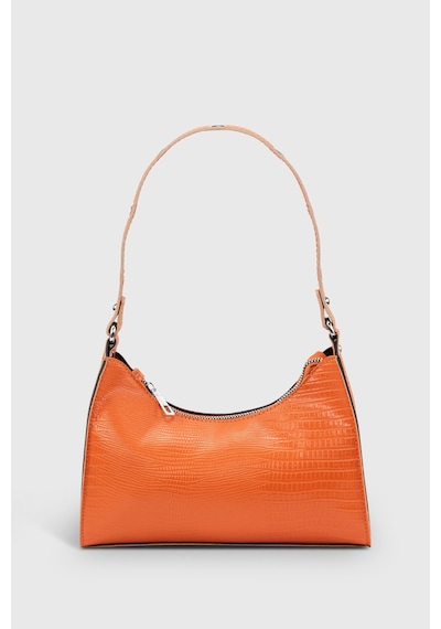 Housebags Kadın Lizard Turuncu Baguette Çanta 195 Lizard Turuncu