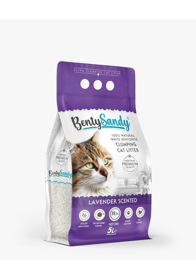 Benty Sandy Lavanta Kokulu Kedi Kumu 5 L