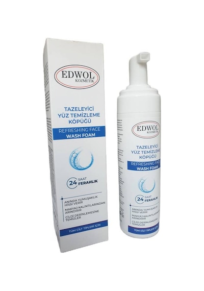 Edwol Tazeleyici ve Nemlendirici Yüz Temizleme Köpüğü 200 ML