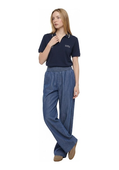 LOFT Wide Leg Regular Fit Kadın Pantolon Lf2043075 Q1.v1 Denim
