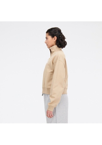 New Balance Lifestyle Kadın Sweatshirt Krem Krem