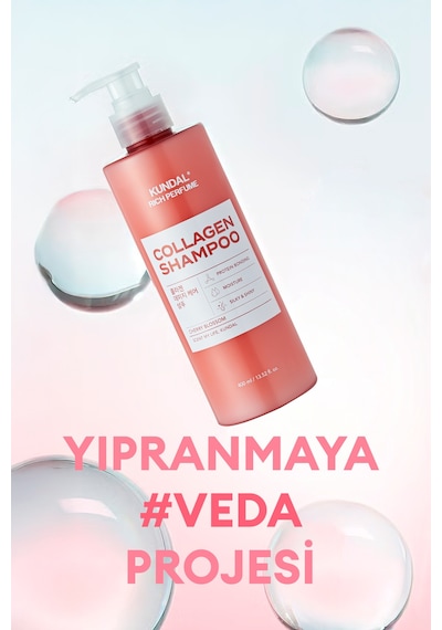 Kundal Rich Perfume Collagen Damage Care Shampoo Cherry Blossom 400 ML
