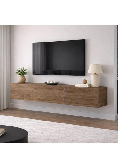 Beliz Tv Ünitesi Tv Sehpası Alt Modül 200 Cm Ceviz Mdf