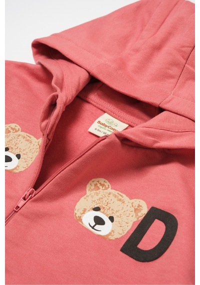 BabyCosy Organik Kapüşonlu Ceket & Pantolon Takımı Csy8006 001