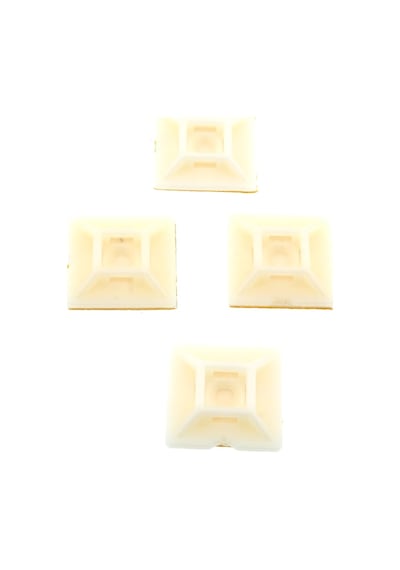 Tek-iş Plastik Kablo Bağı Klipsi Cırt Kelepçe Tutucu Yapışkanlı 19 X 19 X 3.9 Mm 20 Adet
