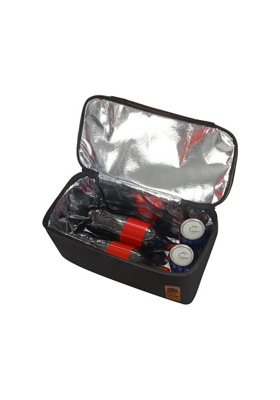 Kamp Ayısı Thermo Bag - Sıcak/soğuk Termal Korumalı Kamp, Piknik, Plaj Çantası 16+22 Lt Siyah