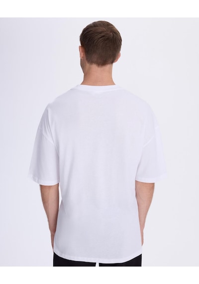 Kappa Authentic Berlo Erkek Beyaz Oversize Tişört
