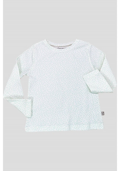 Boumini Bebek Ve Çocuk Pijama Takımı Yapraklar Mint