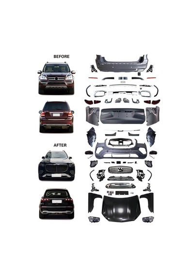 Mercedes Gl X164 Uyumlu Gls X167 2024 Maybach Yükseltme Facelift Body Kit Seti-hazır Stok