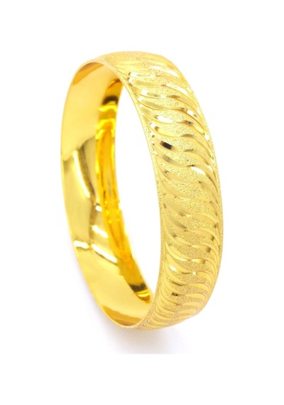 Ferizz Altın Kaplama Rüzgar Model 1.5 Cm Bilezik Blz-3026 Altın