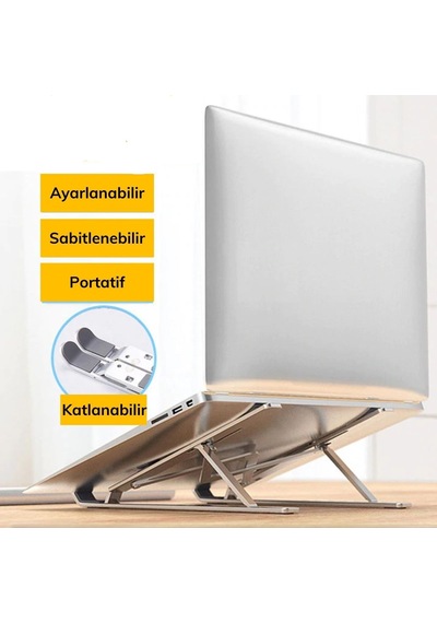 Ayarlanabilir Dizüstü Destek Tabanı Tamamen Katlanabilir Taşınabilir Laptop Yükseltici 5399