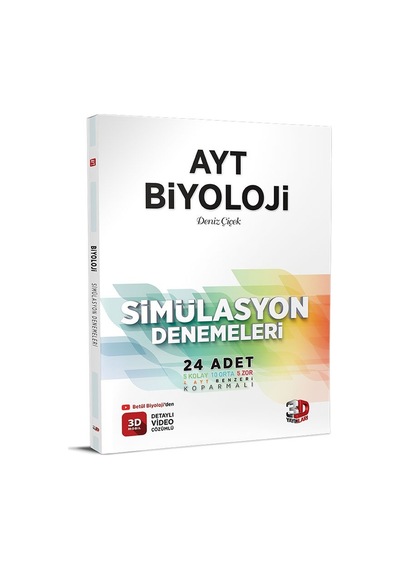 3D Yayınları Ayt Biyoloji Simülasyon Denemeleri 2023 N11.22273