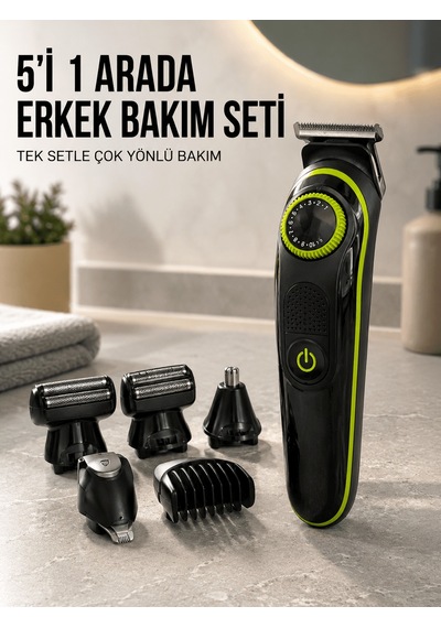 Erkek Kişisel Bakım Seti Çok Amaçlı Sakal Vücut Burun Kulak Tıraş Makinesi Diğer