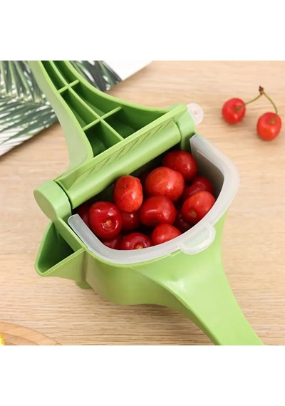 Yeşil Renk Manuel Meyve Sıkacağı Plastik Pratik Limon Portakal Sıkma Aparatı Ergonomik Ev Tipi Çok Renkli