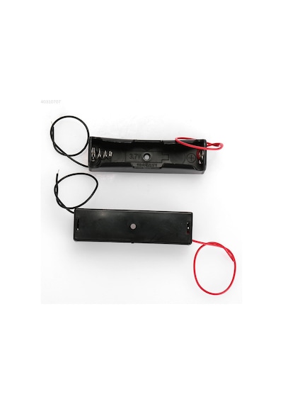 Tekli 1 li 18650 Pil Yuvası Kablolu Tutucu 3.7V Pil Şarj Kutusu