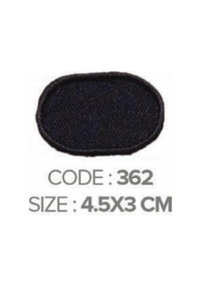 Ütü İle Yapışan Arma Patch Yama Modeli Siyah En:4.5cm Boy:3cm 1 Adet - 691427852 Diğer