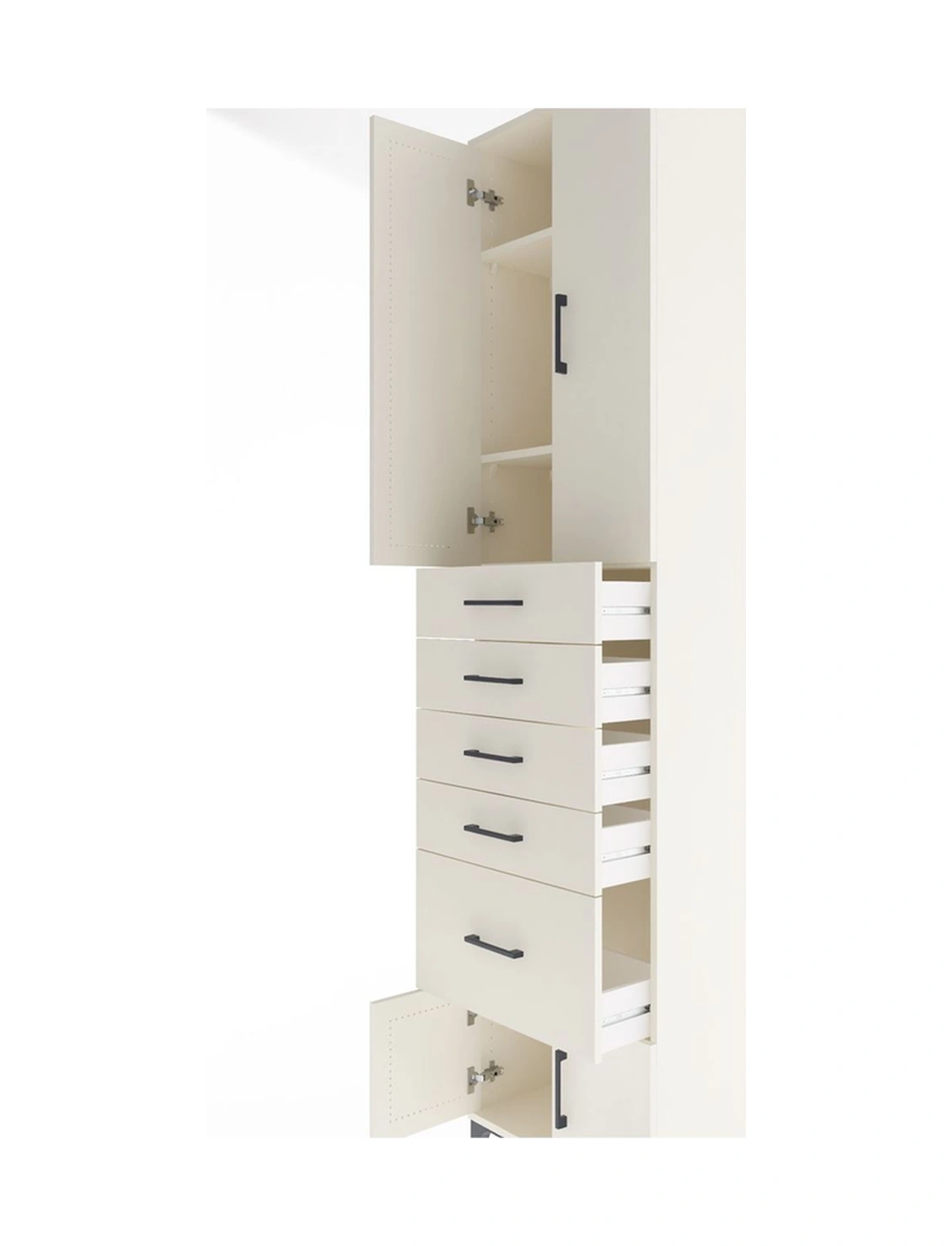 Arges Dolap 3 Raflı 5 Çekmeceli 4 Kapaklı 60x30x243 Aytaşı-ay... Aytaşı