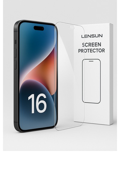 Lensun Nanı Apple Uyumlu iPhone 16 Ekaran Koruyucu