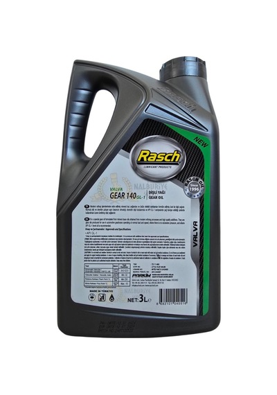 Rasch Valva Apı GL-1 Genel Amaçlı Dişli Yağı No 140 - 3 L
