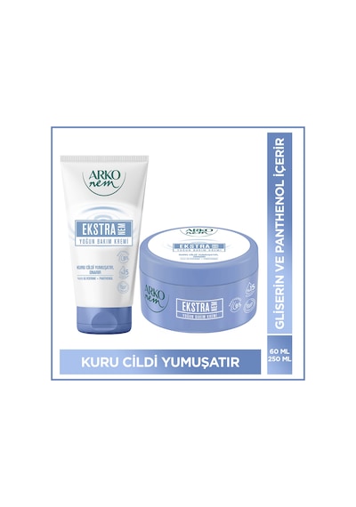 Arko Nem Yoğun Bakım Kremi Ekstra Nemlendirici 250+60 Ml