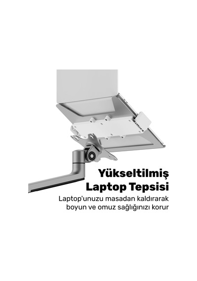 Npo Std72024mlg 11"-17" Notebook 17"-32" Monitör Destekli Alüminyum Monitör Tutucu