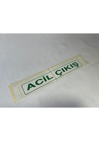 Acil Çıkış Yazısı - Servis Aracı - Okul Servisi Araç İçi Cam İçin Acil Çıkış Yazısı Miktar / 1 Adet