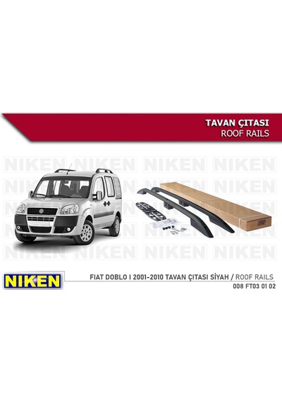 Fiat Doblo Tavan Çıtası Port Bagaj Taşıyıcı Siyah 2001 2010