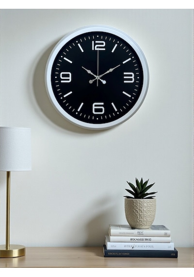 Prime White 40 Cm Metal Modern Duvar Saati Diğer