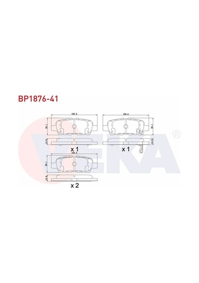 Fren Balata Arka Suzuki G. Vitara Iı Jt 1.6 05- /g. Vitara Iı Jt 1.9 Ddıs 05-