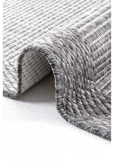 Hoom Rugs Nova 2004 Gri İnce Kaymaz Latex Tabanlı Sisal Halı