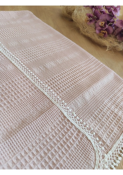 Bebek Battaniyesi Bebek Örtüsü Puset Örtüsü Çok Amaçlı Bebek Pikesi Mevsimlik Hediyelik 80x90 Cm Pudra
