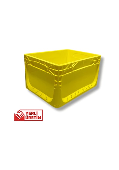 Alpbx 1.kalite Sarı Plastik Kasa 40x30x22 Cm - Kutu 21 Litre
