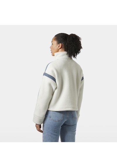 Helly Hansen Polar Imperial Pile Zip Pullover Kadın Beyaz Dik Yaka Sweatshirt Beyaz