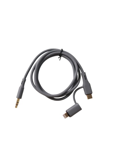 Microcase 2'si 1 Arada Type-c Ve Lightning To 3.5mm Aux Ses Kablosu - Ios Android Uyumlu Oto Ses Aktarım Adaptörü-al5815