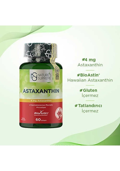 Nature's Supreme Astaxanthin 60 Kapsül