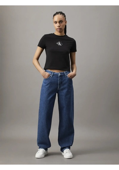 Calvin Klein 90 S Loose Kadın Lacivert Kot Pantolon Calvin Klein 90 S Loose Kadın Lacivert Kot Pantolon