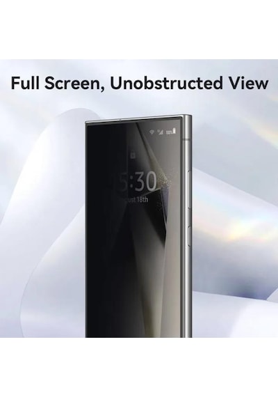 Samsung Galaxy S25 Ultra 6.9 Uyumlu Hayalet Kırılmaz Cam Tam Kaplayan Ekran Koruyucu