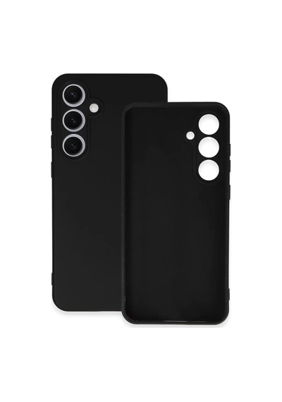 Newface Samsung Galaxy S24 Fe Kılıf Nano İçi Kadife Silikon - Siyah