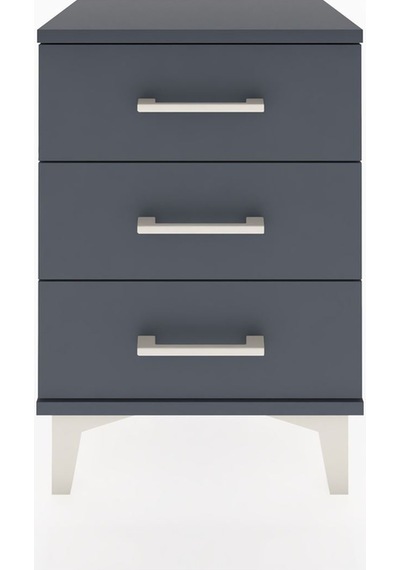 Arges Komodin 3 Çekmeceli 44x30x64 Antrasit-antrasit Antrasit