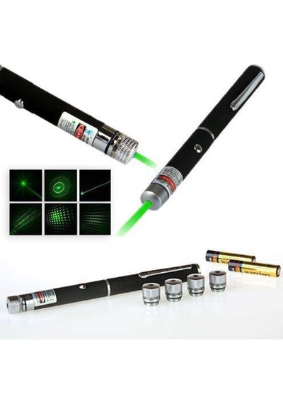 Yeşil Lazer Pointer 5000 Mw 15 Km Etkili Tek Başlık 5 Model Çok Renkli