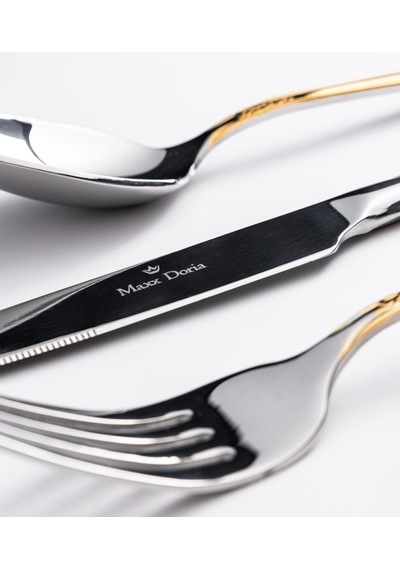 Maxx Doria Athens G Decorated 6 Kişilik 42 Parça Çatal Kaşık Bıçak Takımı Pa1061 Gold