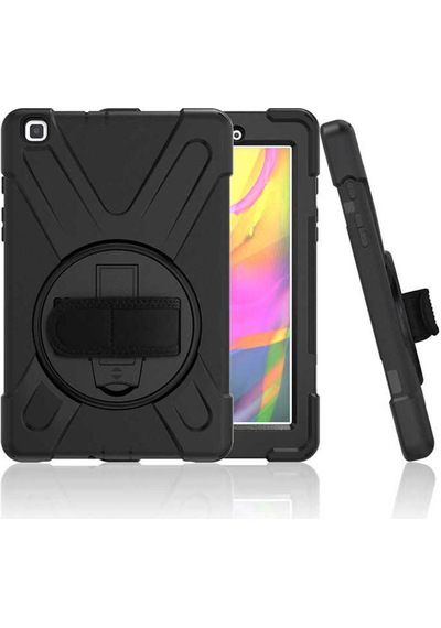 Galaxy Uyumlu  Tab A 8.0 2019 T290 Hzrv Defender Tablet Silikon - Siyah Arka Kapak