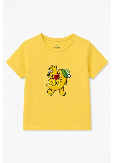 Harıbo Haribo Lisanslı Ayıcık Baskılı Erkek Çocuk Pijama Takımı Sarı